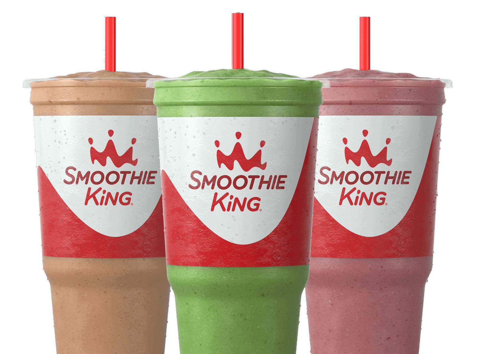 Three Smoothie King Smoothies