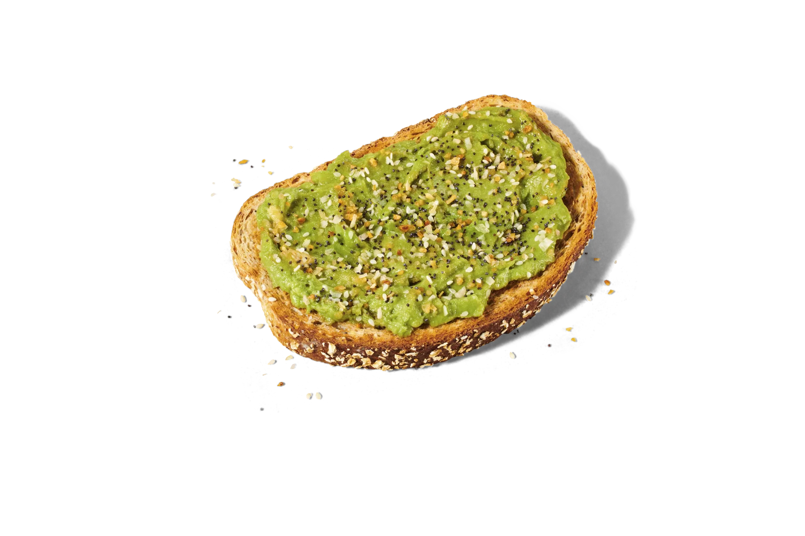 Avocado toast with everything seasoning sprinkled on top from Smoothie King